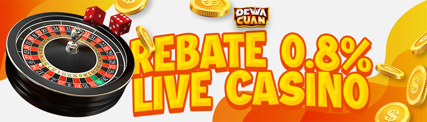 REBATE LIVE CASINO 0.8%