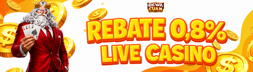 REBATE LIVE CASINO 0.8%
